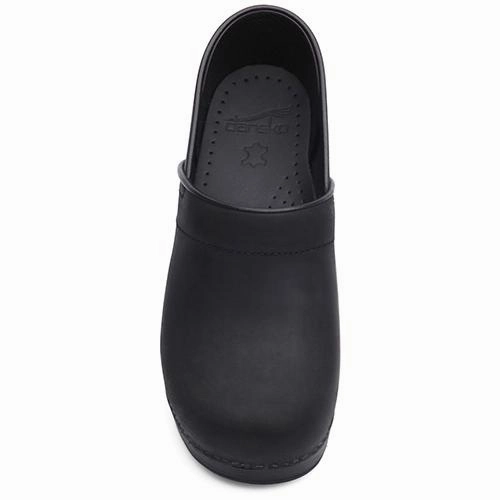 DANSKO PROFESSIONAL WOMEN'S BLACK OILED Dansko shoe design close-ups