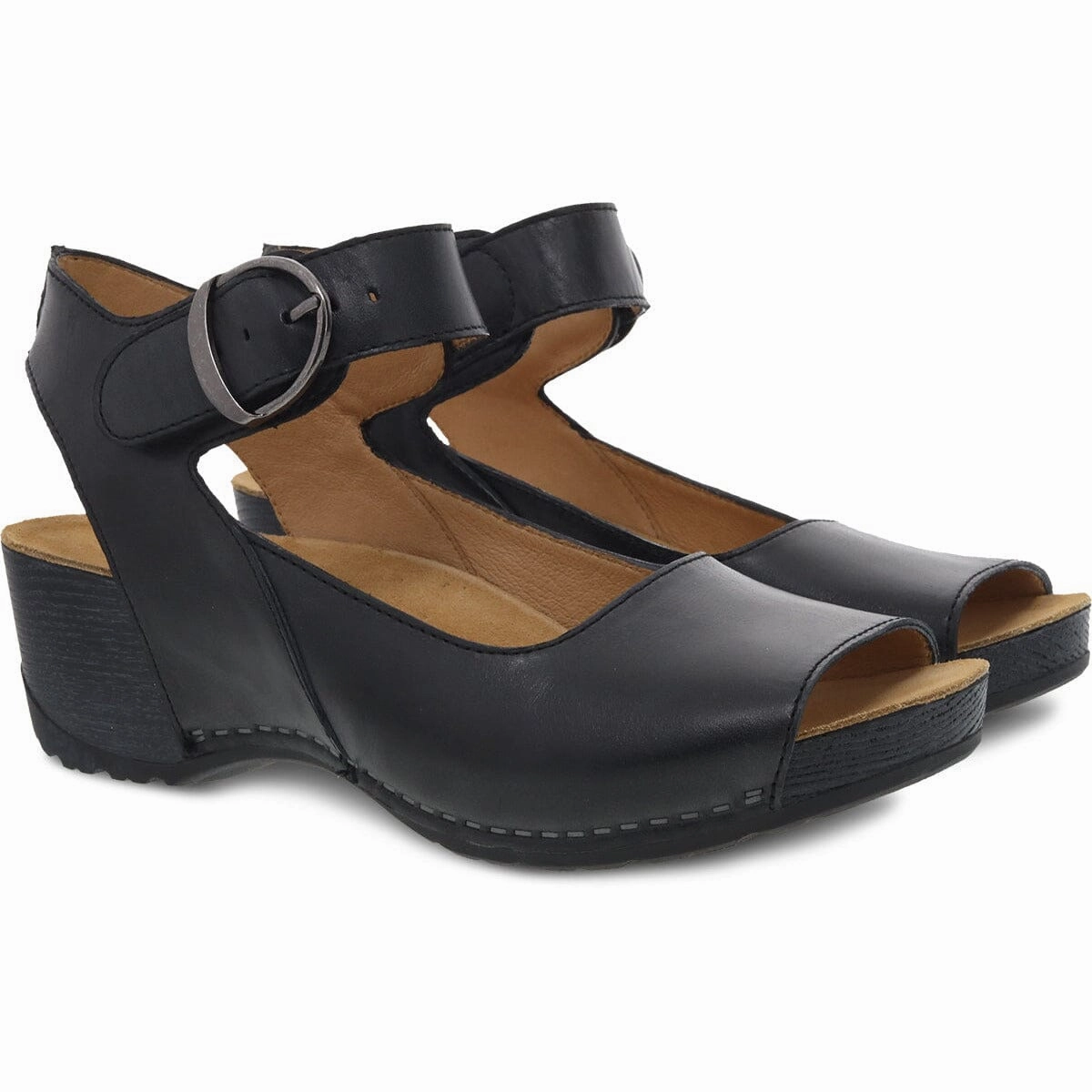 DANSKO TIANA BLACK BURNISHED - FINAL SALE! Dansko shoe design close-ups
