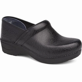 DANSKO XP 2.0 BLACK FLORAL TOOLED Dansko supportive footwear designs