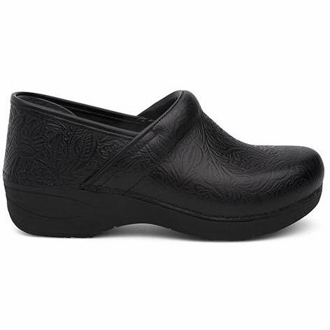 DANSKO XP 2.0 BLACK FLORAL TOOLED Dansko shoe design close-ups