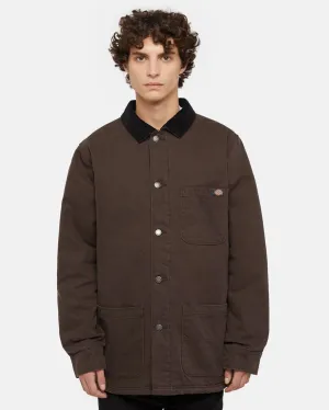 Dickies Duck Canvas Chore Jacket in Dark Brown