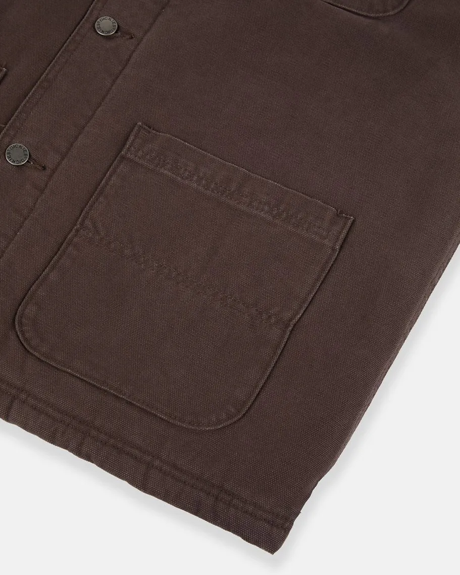 Dickies Duck Canvas Chore Jacket in Dark Brown