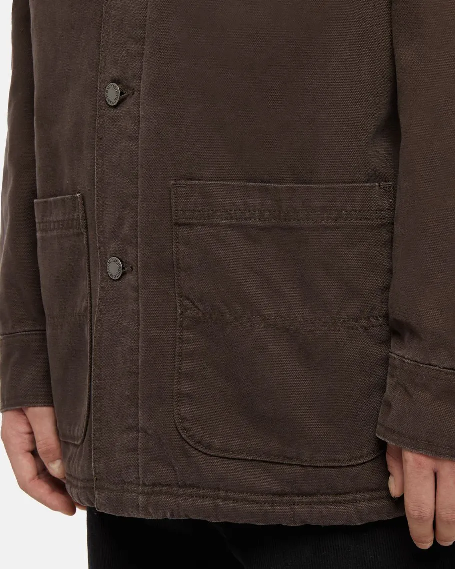 Dickies Duck Canvas Chore Jacket in Dark Brown