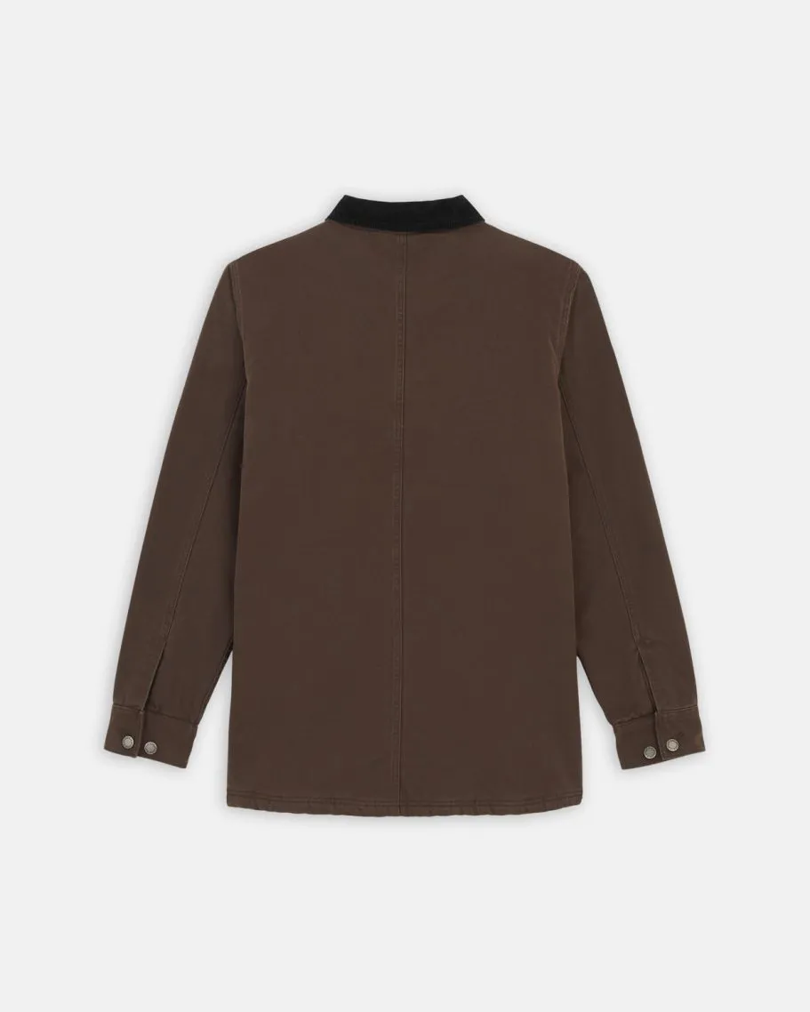 Dickies Duck Canvas Chore Jacket in Dark Brown