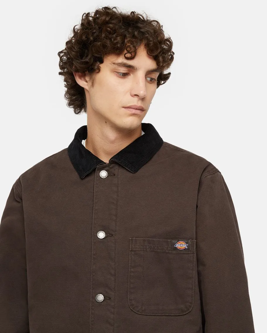 Dickies Duck Canvas Chore Jacket in Dark Brown