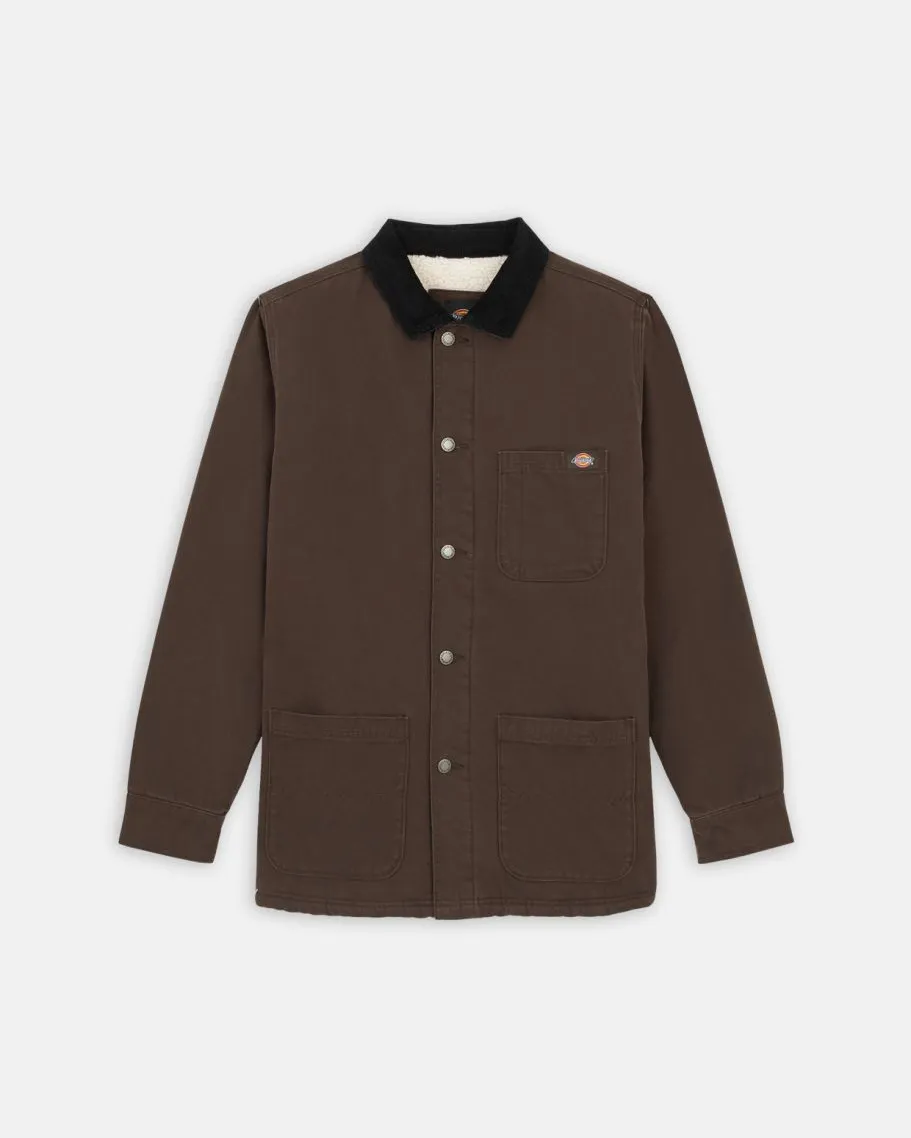 Dickies Duck Canvas Chore Jacket in Dark Brown