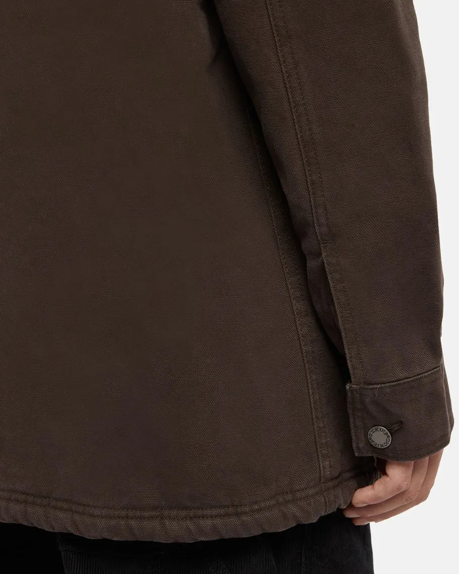 Dickies Duck Canvas Chore Jacket in Dark Brown