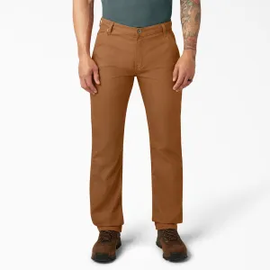 Dickies Men's FLEX Regular Fit Duck Carpenter Pant_Stonewashed Brown Duck Dickies Clothing