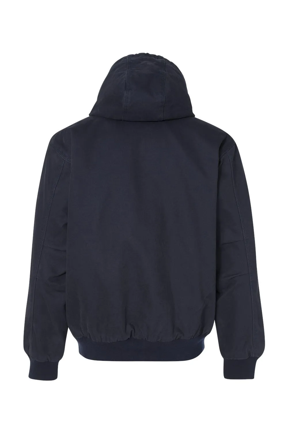 Dri Duck Mens Cheyenne Full Zip Hooded Sweatshirt Hoodie w/ Pockets - Navy Blue  Discount Clothing Dri-Duck