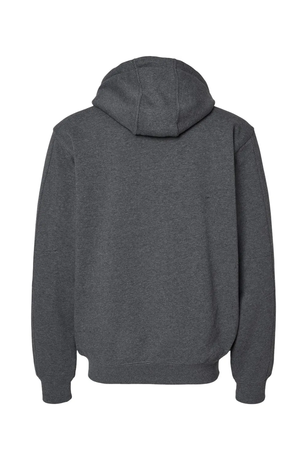 Dri Duck Mens Crossfire PowerFleece Full Zip Hooded Sweatshirt Hoodie w/ Pockets - Dark Oxford Grey  Discount Clothing Dri-Duck
