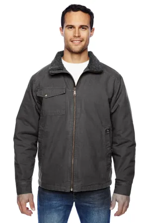 Dri Duck Mens Endeavor Canvas Full Zip Jacket - Charcoal Grey  Discount Clothing Dri-Duck
