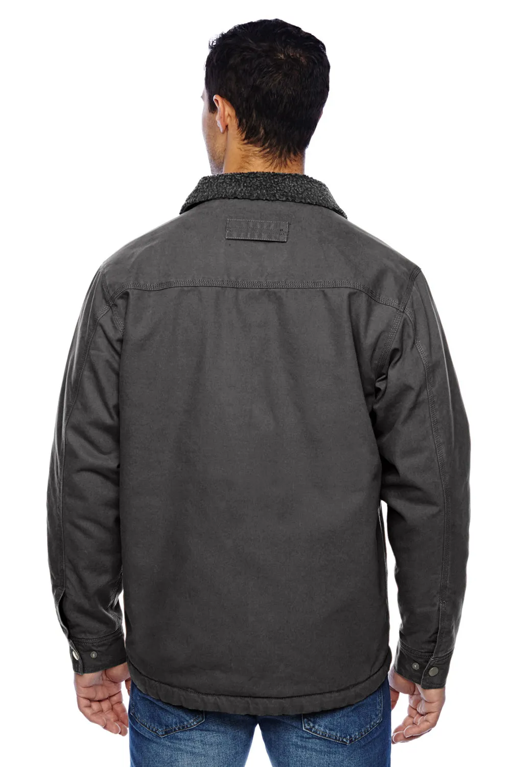 Dri Duck Mens Endeavor Canvas Full Zip Jacket - Charcoal Grey  Discount Clothing Dri-Duck