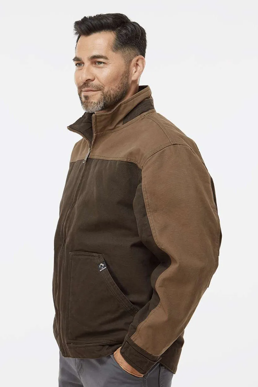 Dri Duck Mens Horizon Canvas Full Zip Jacket - Tobacco Brown/Field Khaki  Discount Clothing Dri-Duck