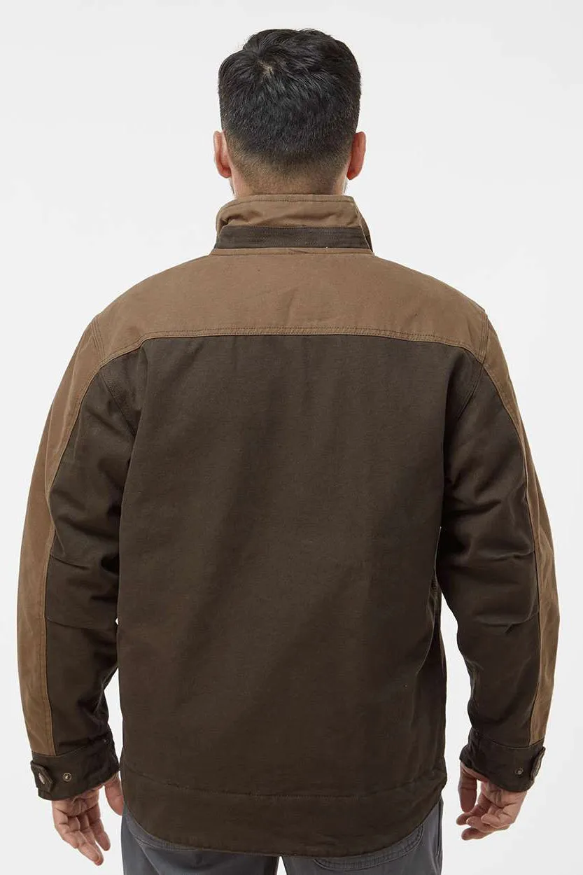 Dri Duck Mens Horizon Canvas Full Zip Jacket - Tobacco Brown/Field Khaki  Discount Clothing Dri-Duck