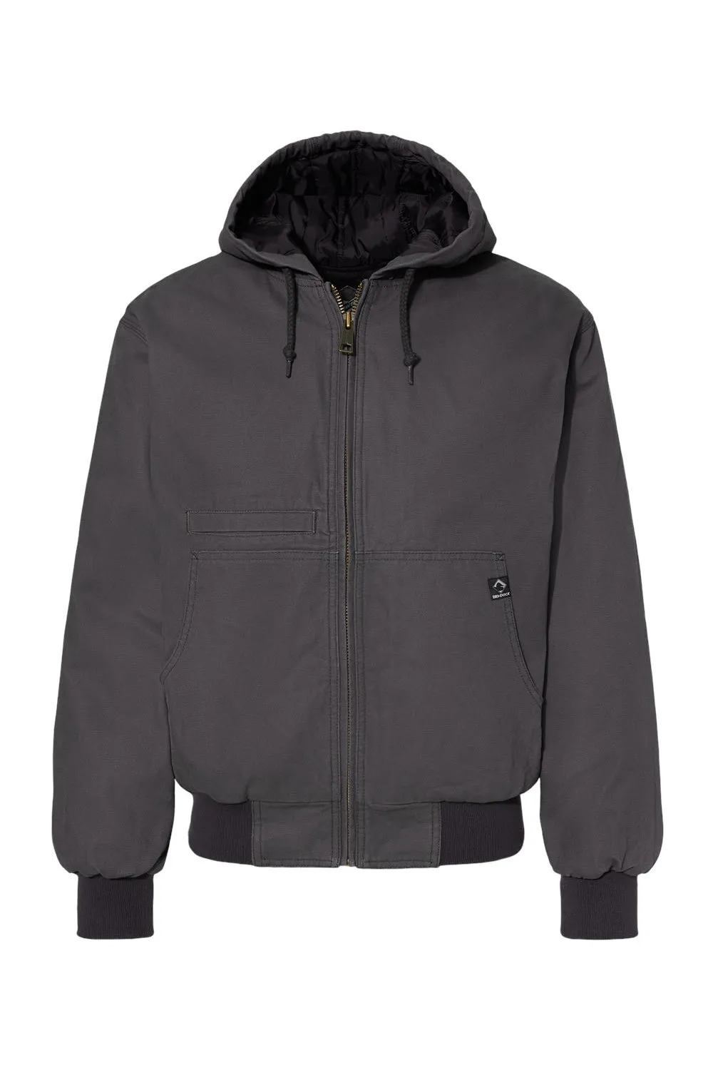 Dri Duck Mens Laramie Canvas Full Zip Hooded Jacket - Charcoal Grey  Discount Clothing Dri-Duck