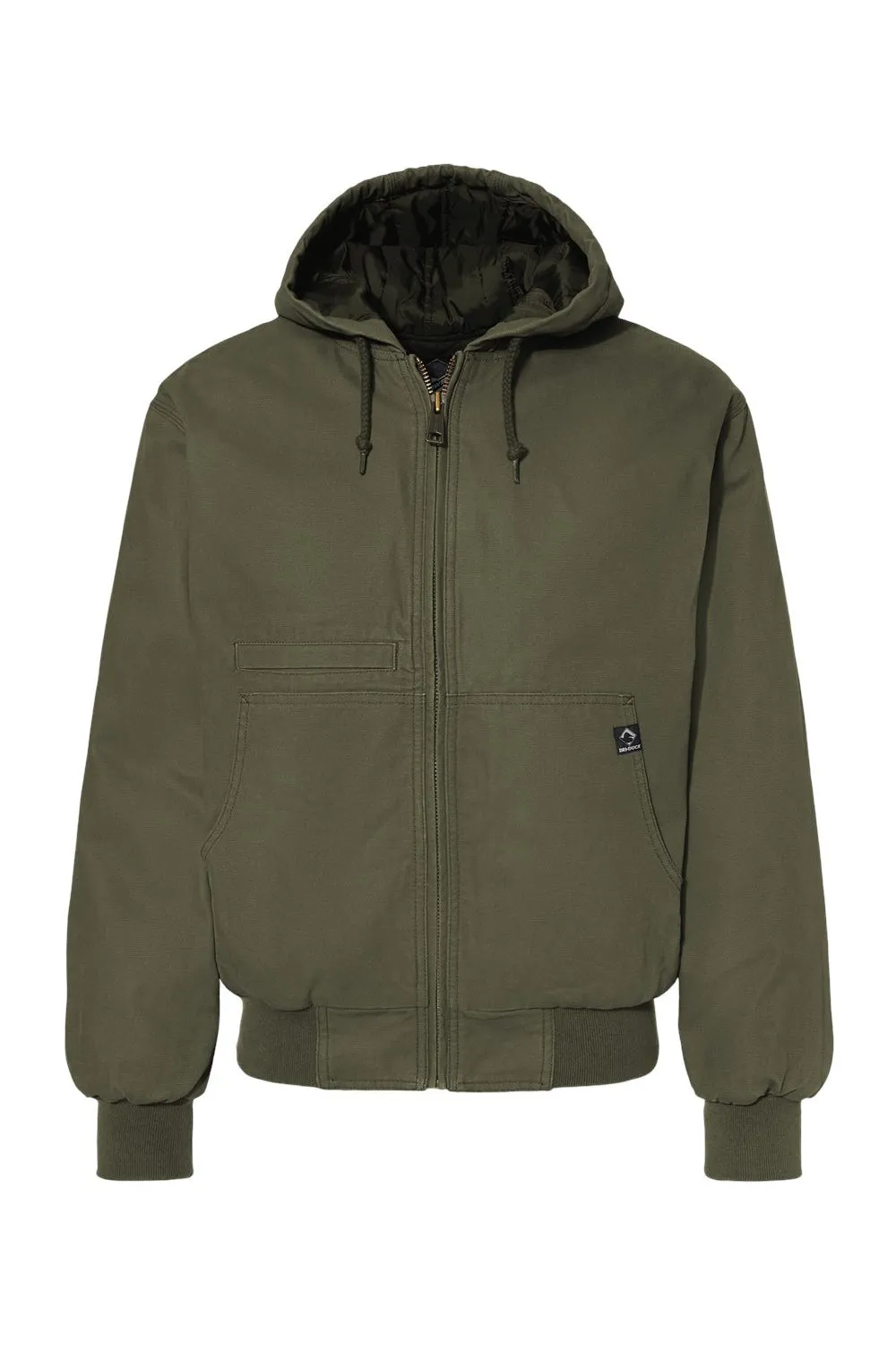 Dri Duck Mens Laramie Canvas Full Zip Hooded Jacket - Olive Green  Discount Clothing Dri-Duck