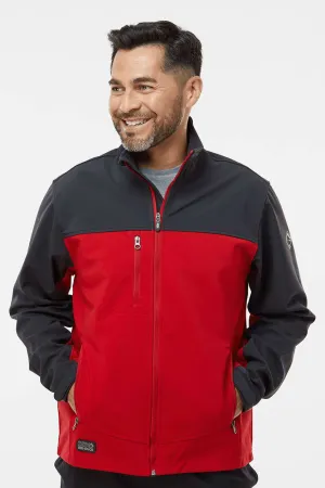 Dri Duck Mens Motion Wind & Water Resistant Full Zip Jacket - Red/Charcoal Grey  Discount Clothing Dri-Duck