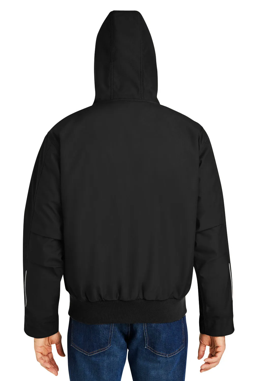 Dri Duck Mens Rubicon Water Resistant Full Zip Hooded Jacket - Black  Discount Clothing Dri-Duck