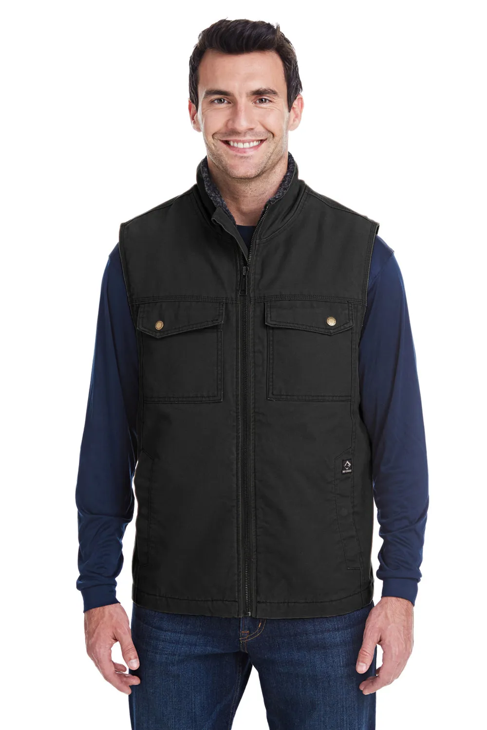 Dri Duck Mens Trek Full Zip Vest - Black  Discount Clothing Dri-Duck