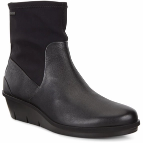 ECCO SKLYER GTX WEDGE BOOT BLACK - FINAL SALE! Ecco ergonomic walking shoes for all-day support