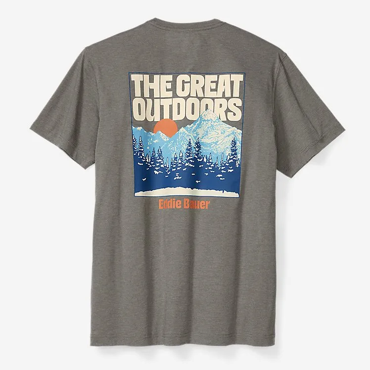 Eddie Bauer Graphic T-Shirt - Great Outdoors - Gray Heather Eddie Bauer