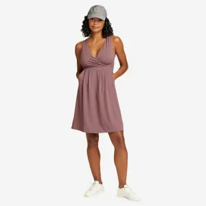 Eddie Bauer Women's Aster Crossover Dress- Dusty Violet Eddie Bauer