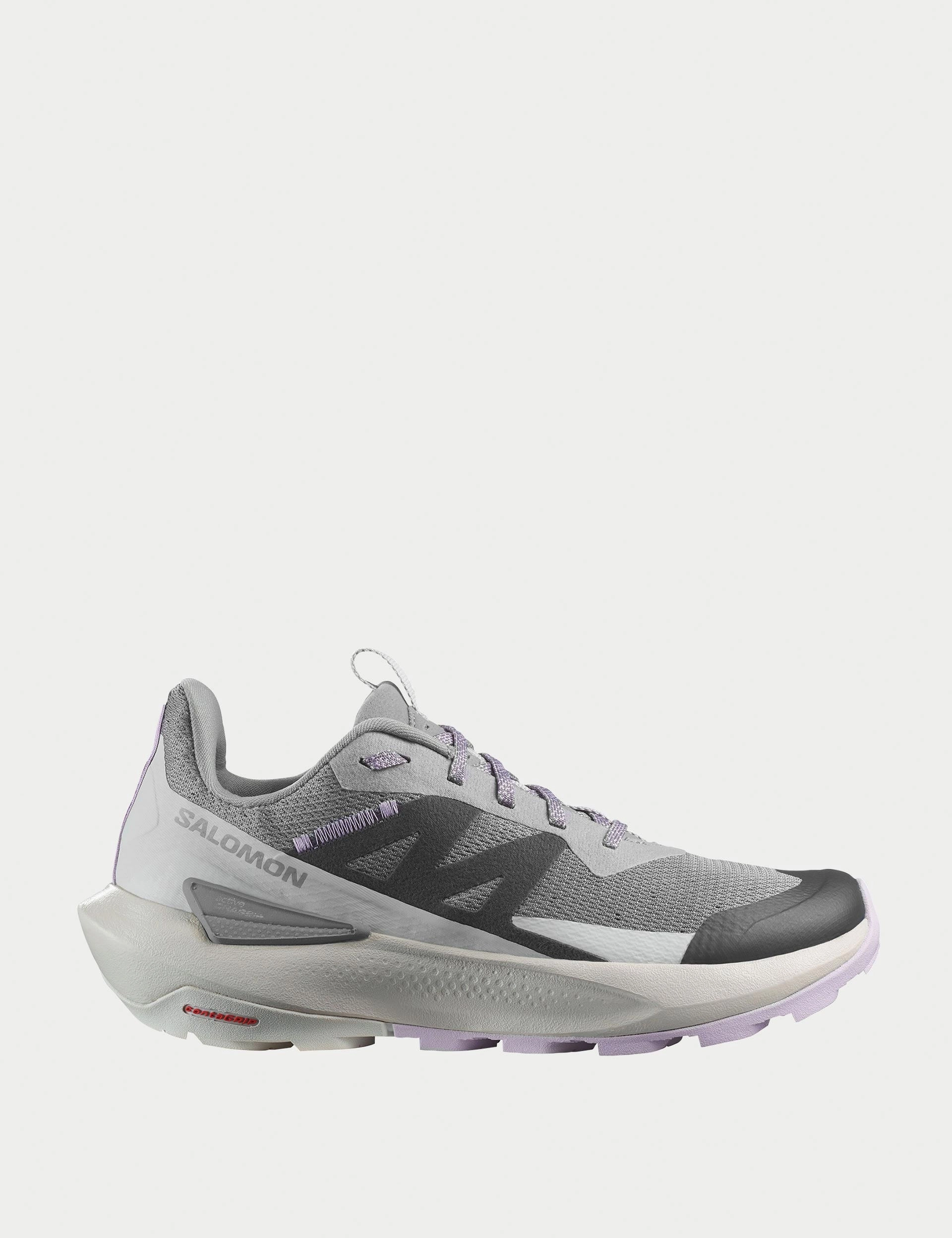 Elixir Activ - Sharkskin/Glacier Gray/Orchid Petal Salomon trail running shoes for rugged terrain