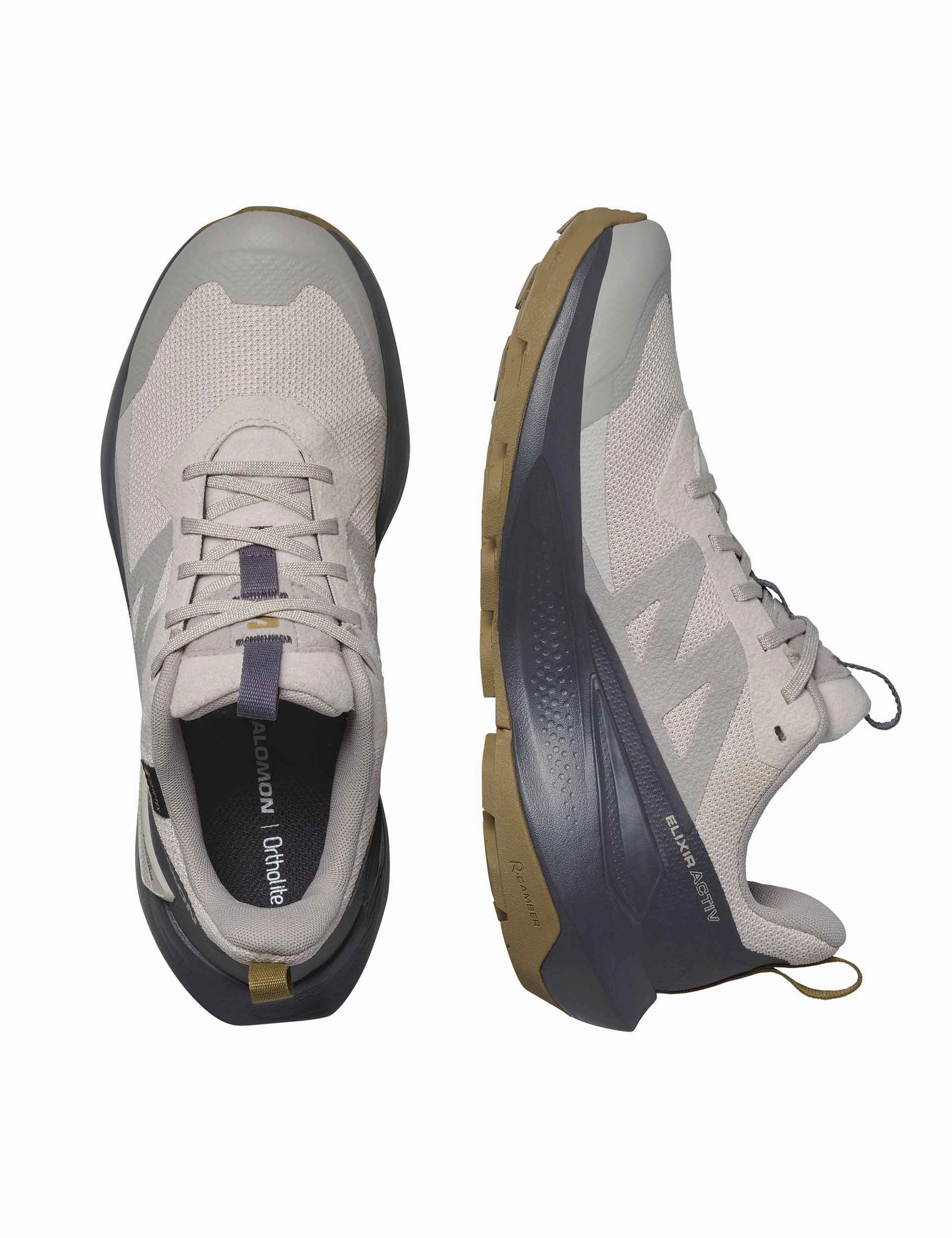 Elixir Activ Gore-Tex - Silver Cloud/Nine Iron/Gothic Olive Salomon high-performance outdoor shoes