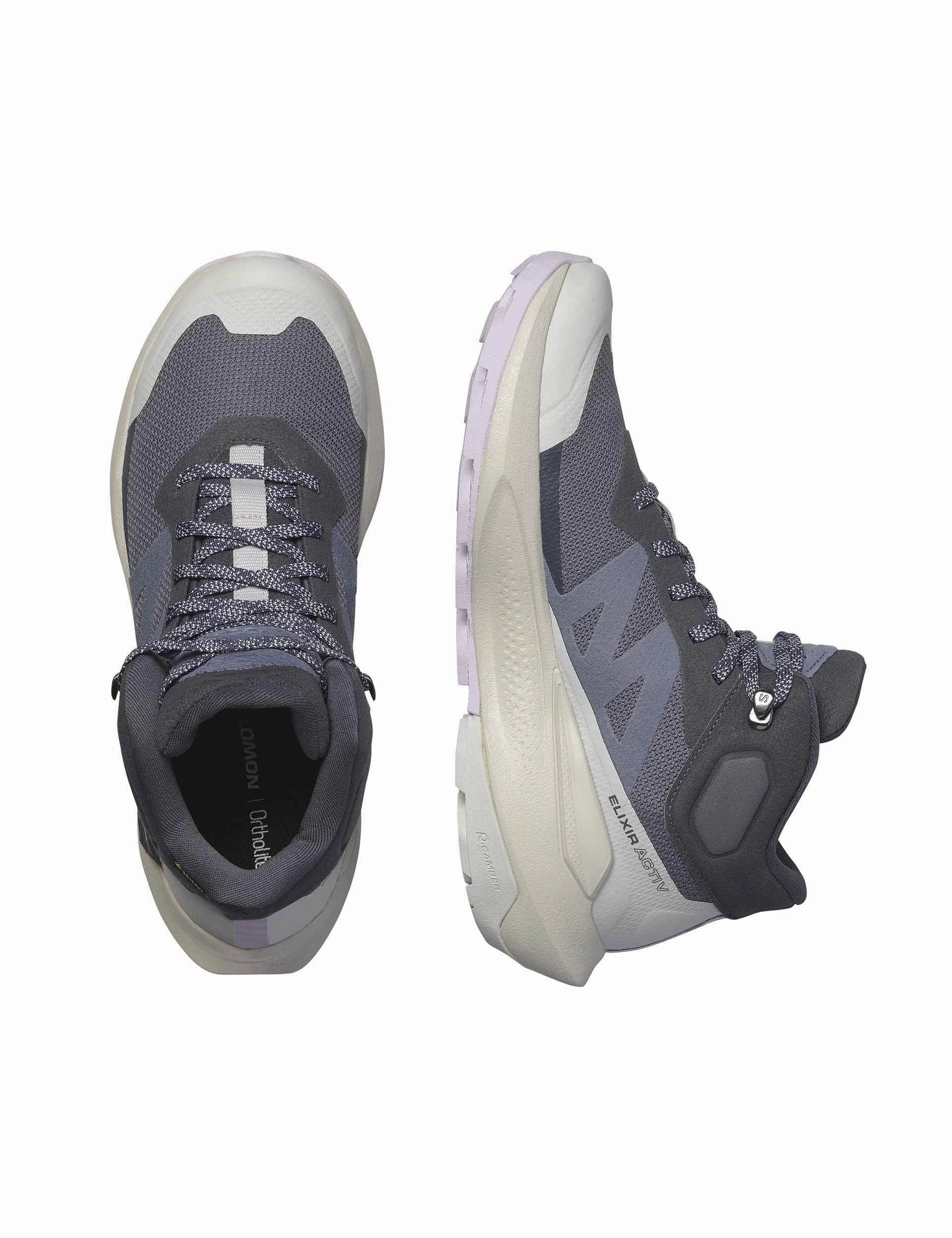 Elixir Activ Mid Gore-Tex - India Ink/Glacier Gray/Orchid Petal Salomon high-performance outdoor shoes