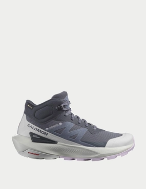 Elixir Activ Mid Gore-Tex - India Ink/Glacier Gray/Orchid Petal Salomon trail running shoes for rugged terrain