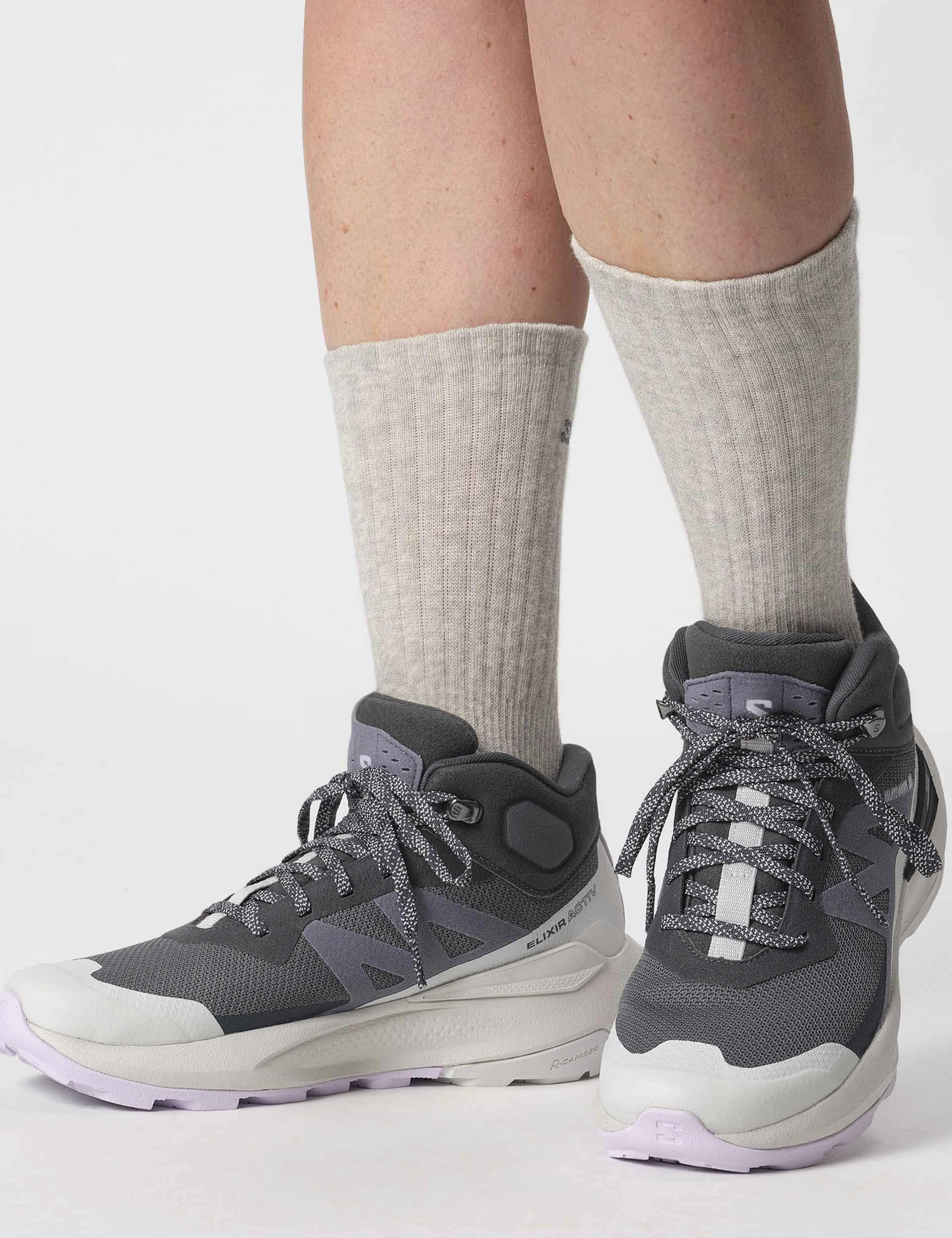 Elixir Activ Mid Gore-Tex - India Ink/Glacier Gray/Orchid Petal Salomon high-performance outdoor shoes