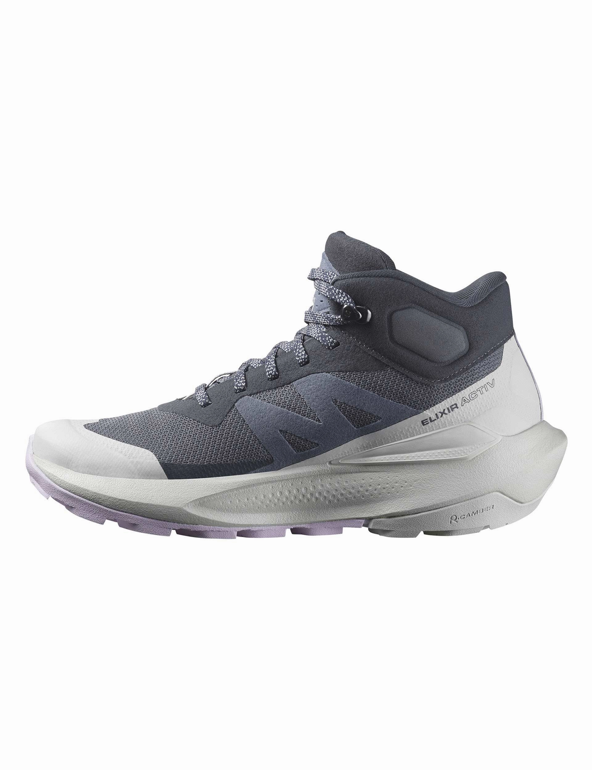 Elixir Activ Mid Gore-Tex - India Ink/Glacier Gray/Orchid Petal Salomon high-performance outdoor shoes