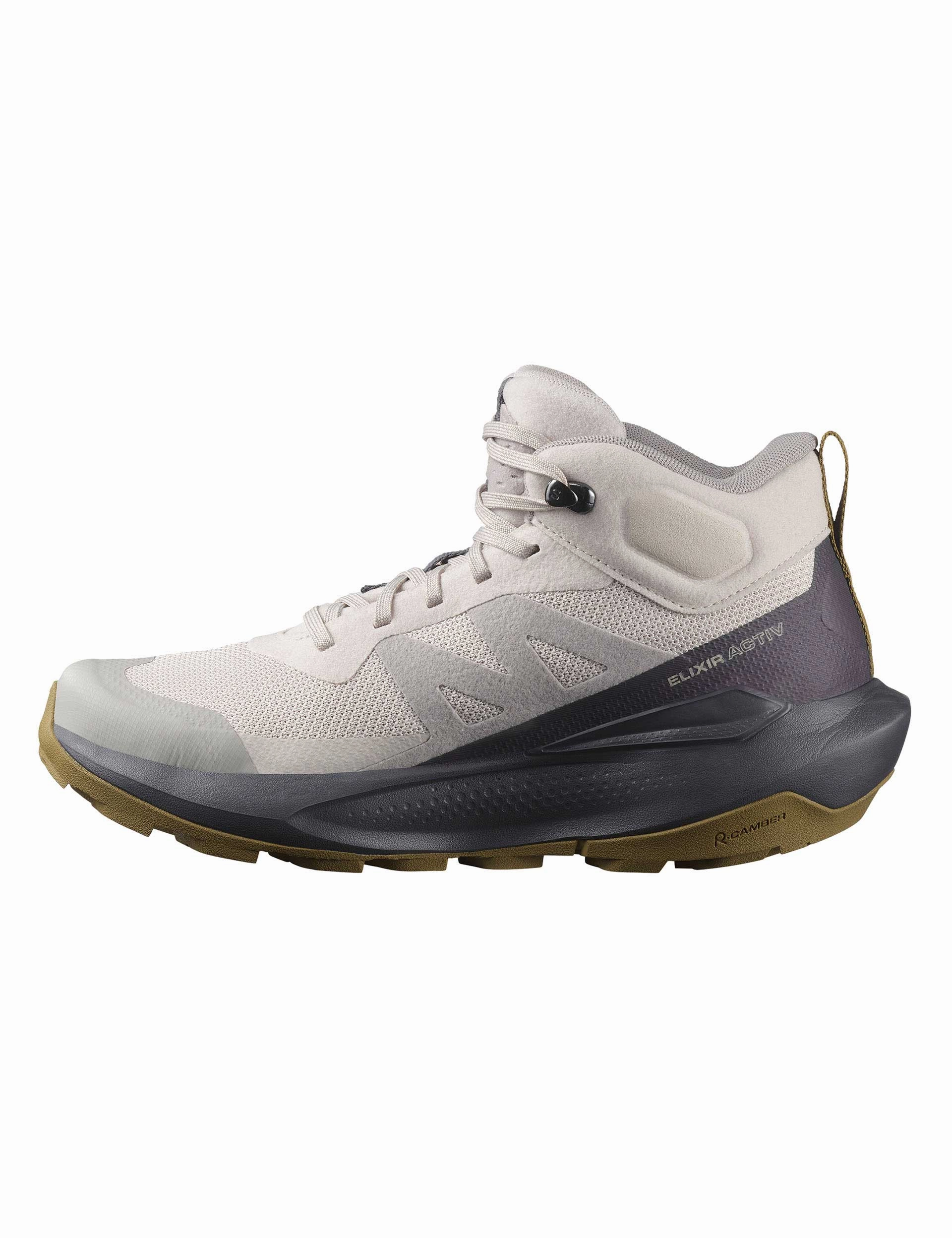 Elixir Activ Mid Gore-Tex - Silver Cloud/Nine Iron/Gothic Olive Salomon high-performance outdoor shoes