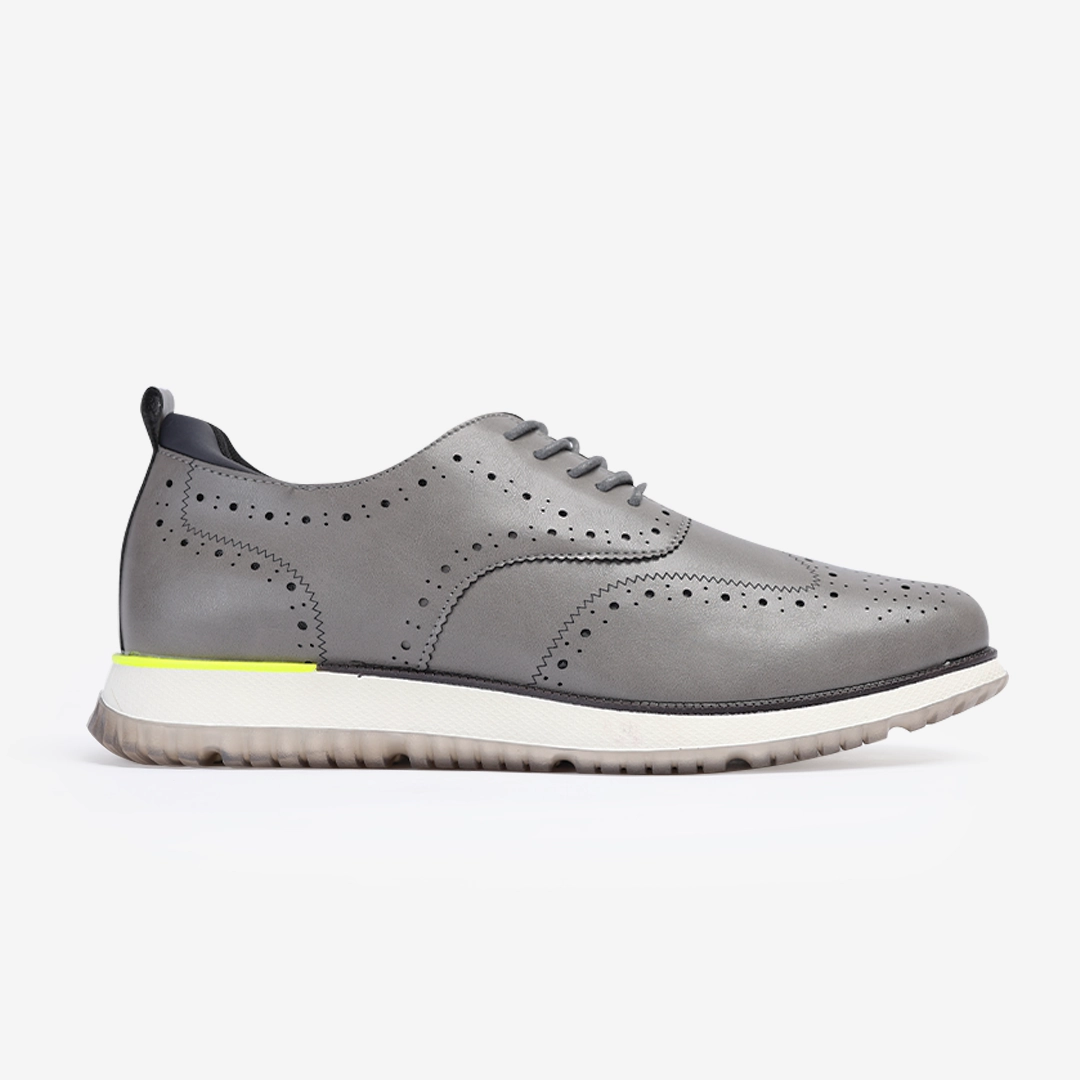 Fadano - Caliber - Grey Fadano formal shoes with sleek leather design