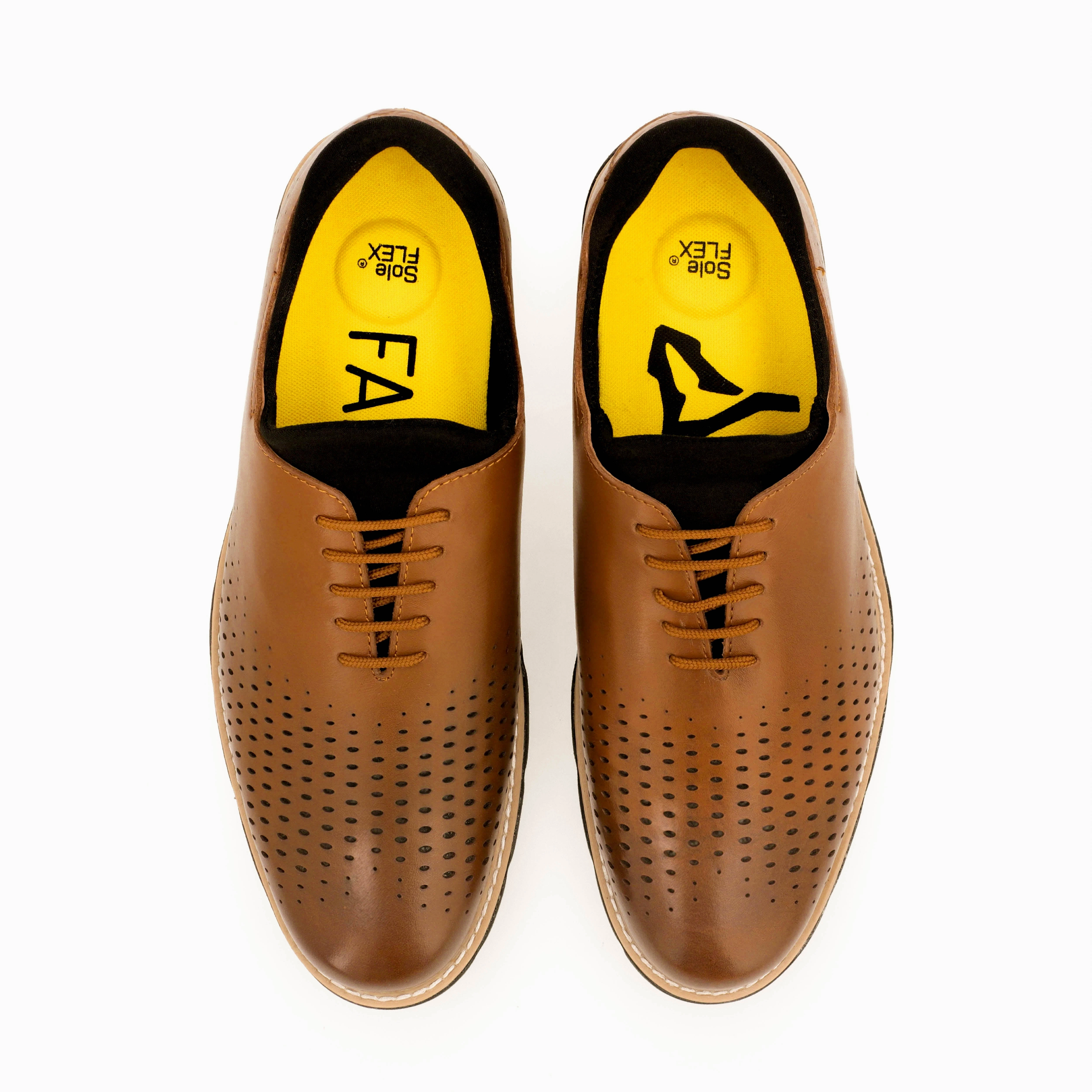 Fadano - Glides Hybrid Business Oxfords Brown Fadano trendy shoe designs