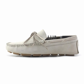 Fadano - Luxe Knot Loafers - Light Grey Fadano formal shoes with sleek leather design