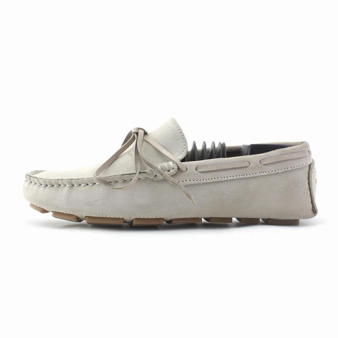 Fadano - Luxe Knot Loafers - Light Grey Fadano formal shoes with sleek leather design