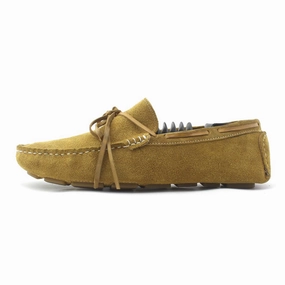 Fadano - Luxe Knot Loafers - Mustard Fadano formal shoes with sleek leather design
