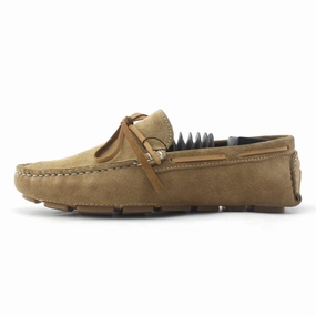 Fadano - Luxe Knot Loafers-Khaki/Brown Fadano formal shoes with sleek leather design