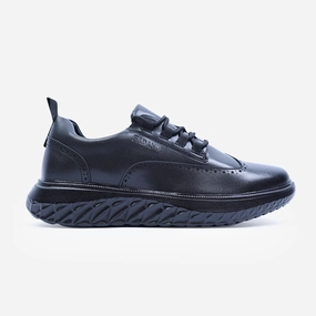 Fadano - Quantum Strides - Black Fadano formal shoes with sleek leather design