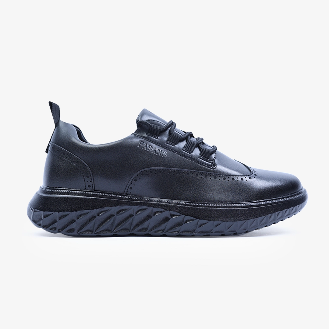 Fadano - Quantum Strides - Black Fadano formal shoes with sleek leather design