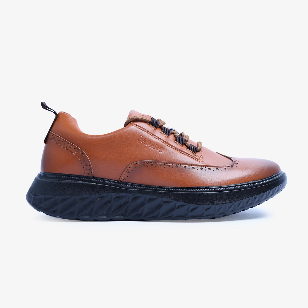 Fadano - Quantum Strides - Brown/black Fadano formal shoes with sleek leather design
