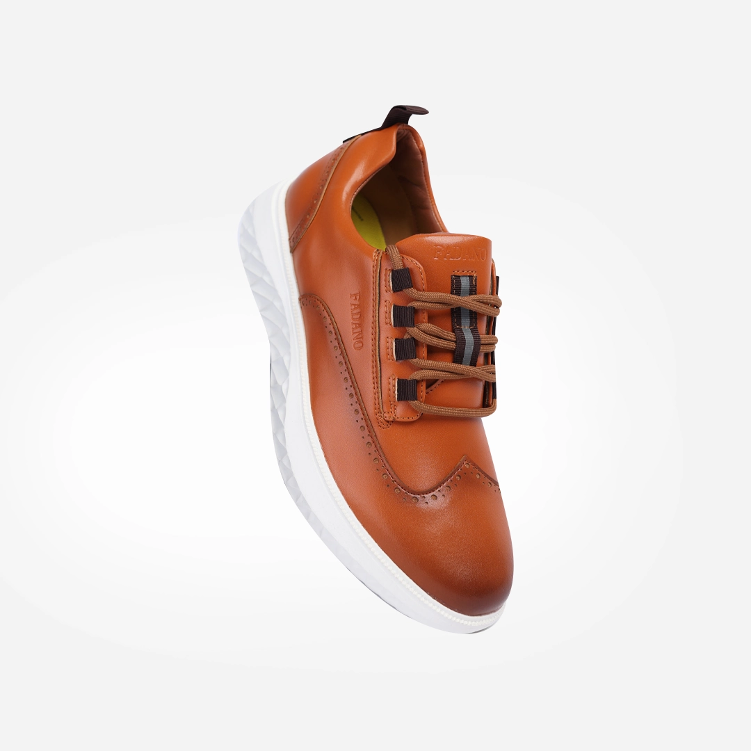 Fadano - Quantum Strides - Brown/white Fadano trendy shoe designs