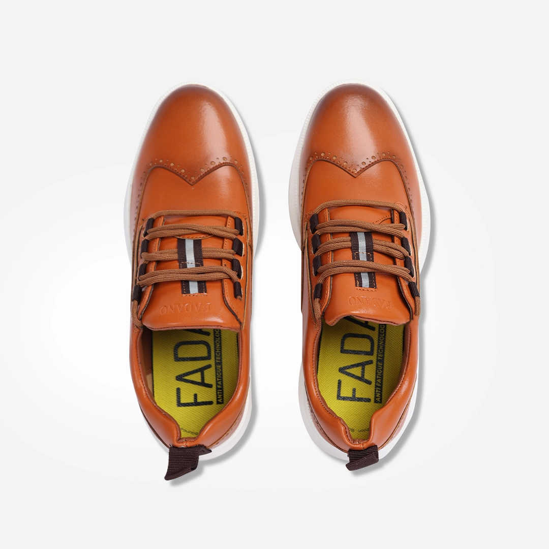 Fadano - Quantum Strides - Brown/white Fadano trendy shoe designs