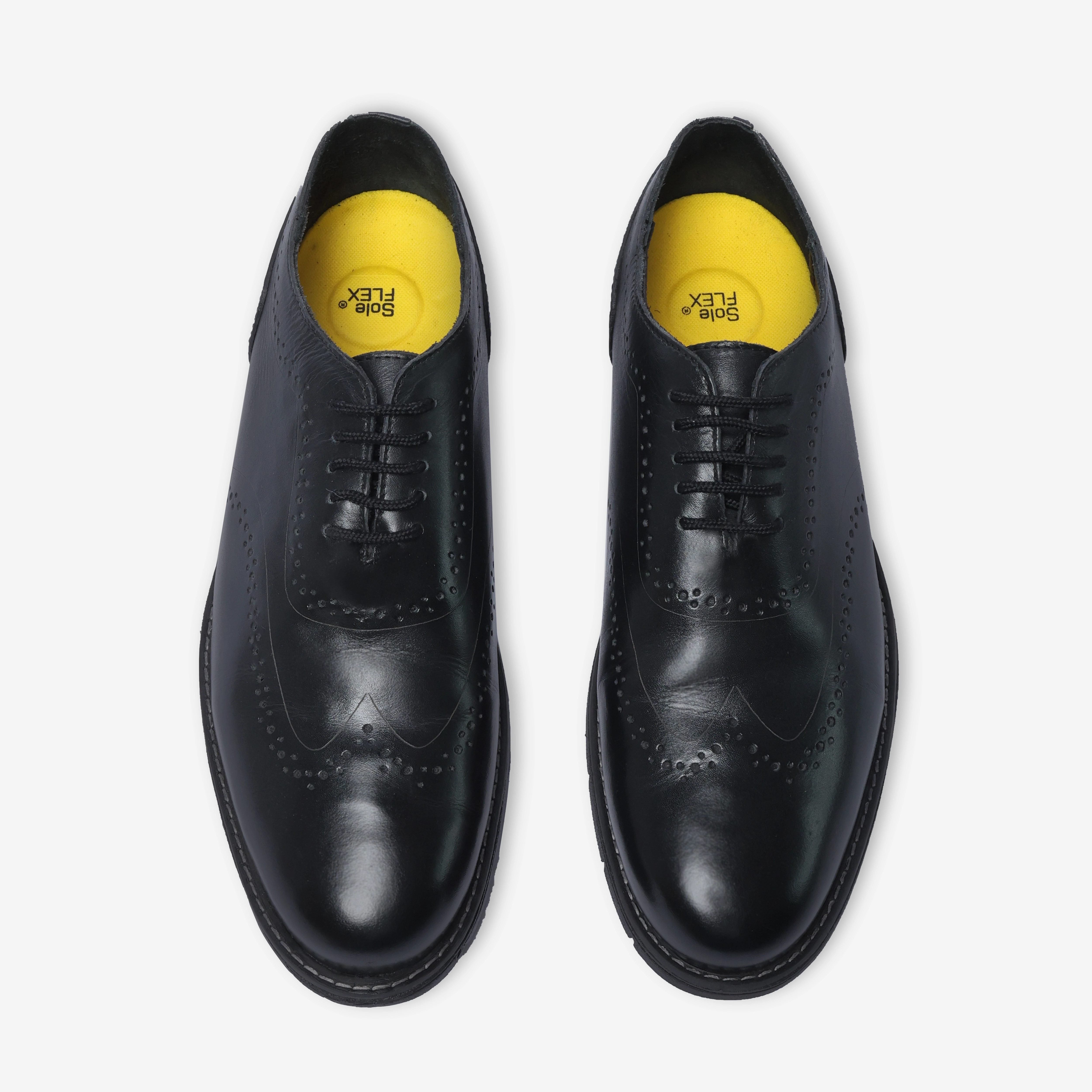 Fadano - VentureFlex Men's Wingtip Oxfords Black / Black Fadano trendy shoe designs