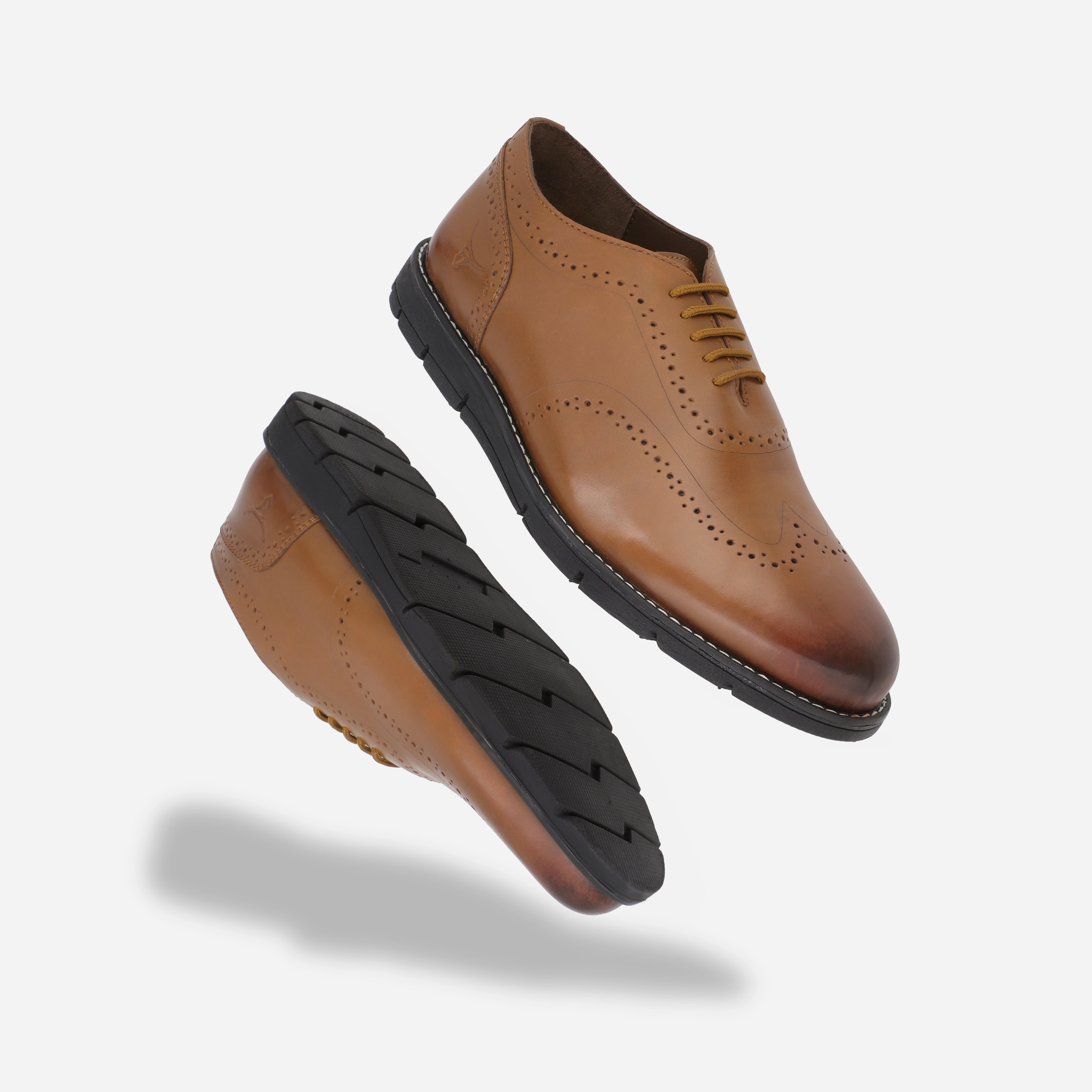 Fadano - VentureFlex Men's Wingtip Oxfords Brown Fadano trendy shoe designs