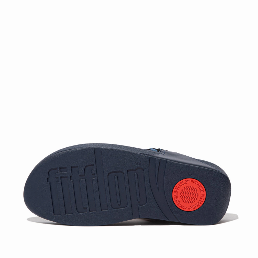 FITFLOP LULU ART-DENIM TOE-POST SANDAL - FINAL SALE! Fitflop supportive sandals