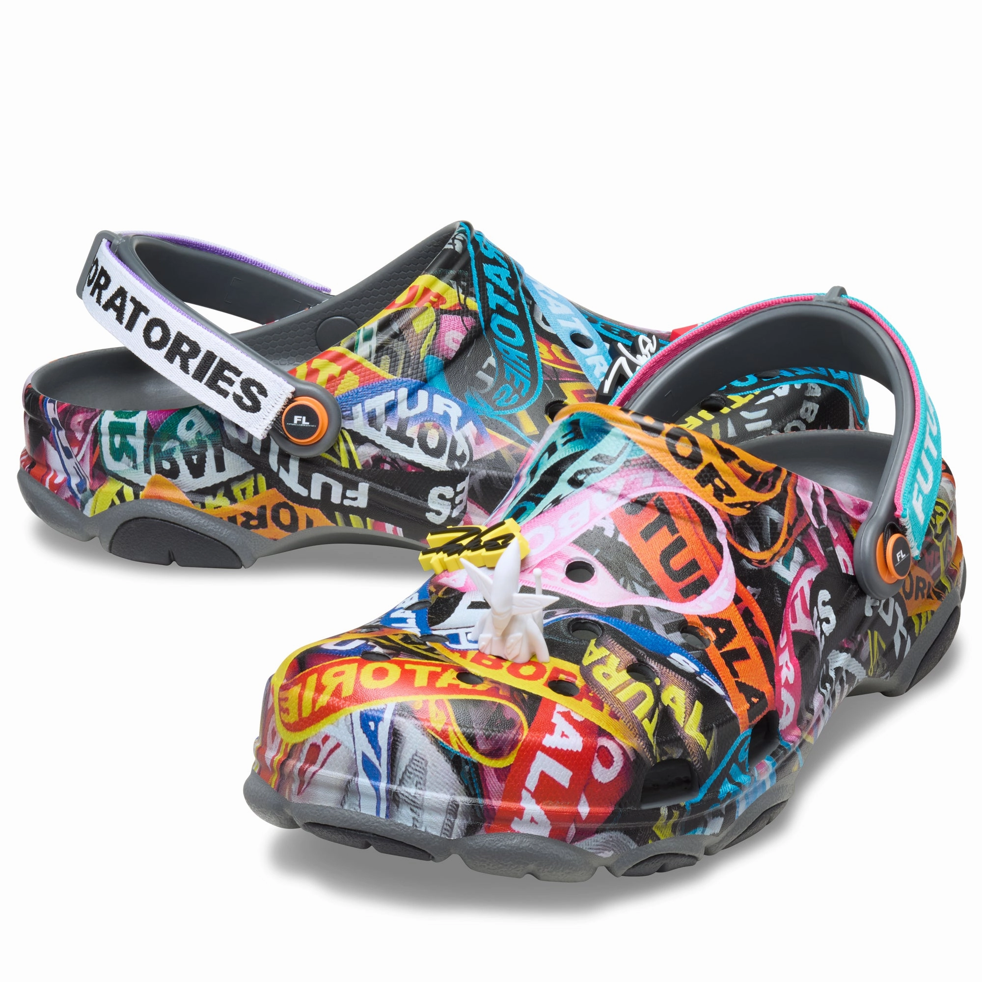 Futura Laboratories x Crocs All Terrain Clog - Slate Grey Crocs lightweight casual clogs