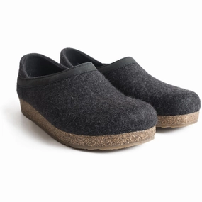 HAFLINGER GZH CLOG UNISEX Haflinger wool slippers with cork footbed