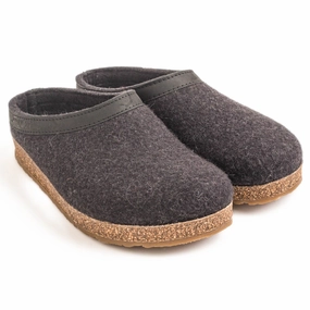 HAFLINGER GZL CLOG UNISEX Haflinger wool slippers with cork footbed